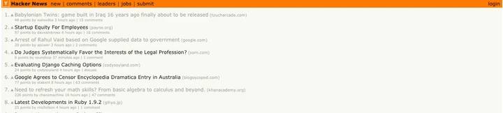 #1 on Hacker News — January 2010