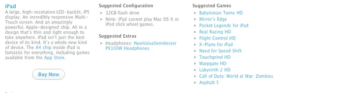 Apple's own iPad picks — April 2010