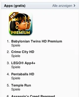 #1 free game in Germany — January 2012