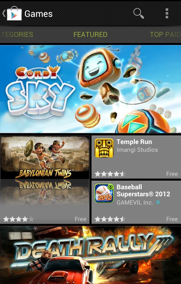 Google Play — Featured — April 2012