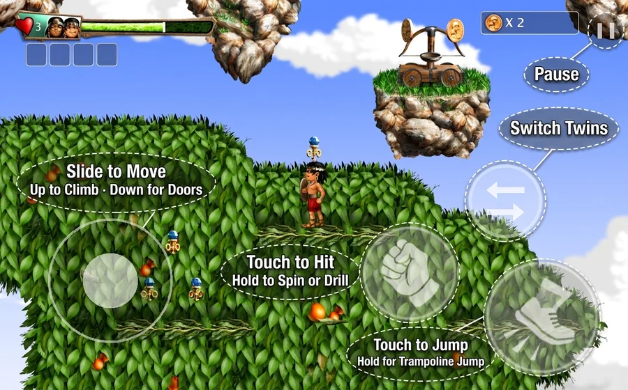 Controls you can move.