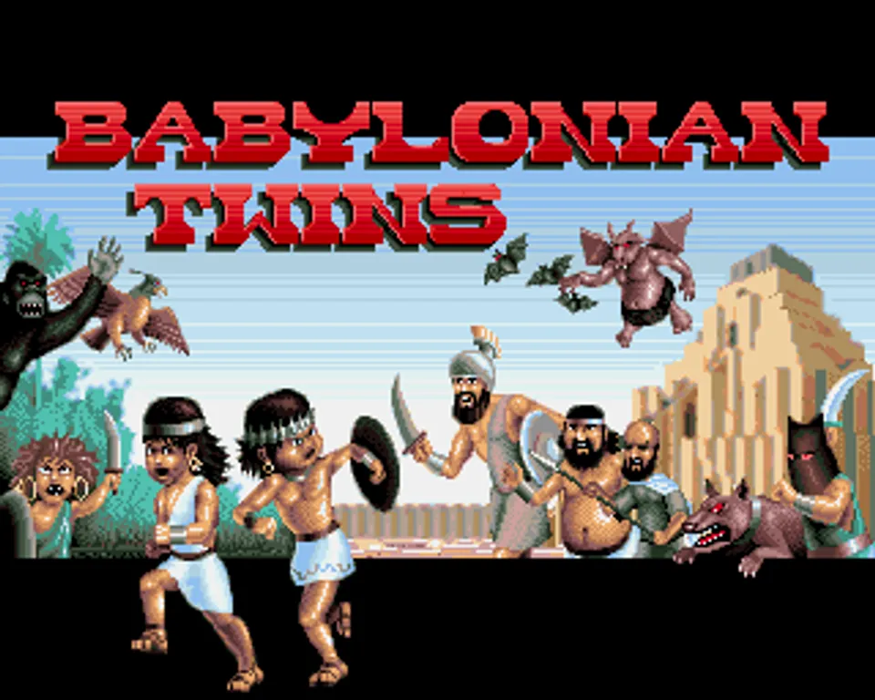 Babylonian Twins — original Amiga title screen