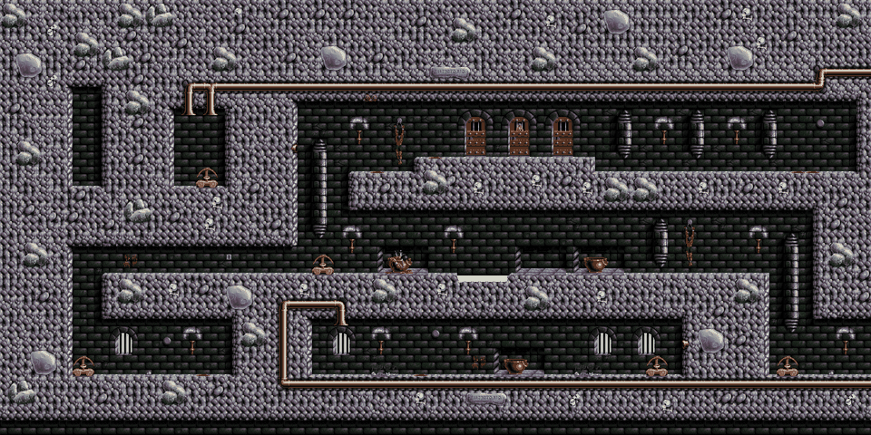 A horizontal slice of level one rendered from the extracted map data
